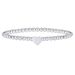 Braccialetto da donna con perline in rame e argento galvanizzato, bracciale elastico a forma di cuore, gioielli coordinati per le mani_voghion.com