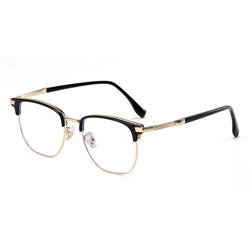 Mezzo miope per uomo, robusto e bello con un viso grande, lenti piatte ultra leggere, anti luce blu, personalizzabili_voghion.com