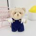 Sød og velopdragen bjørnevedhæng tegneserie ostbjørn nøglering Plys dukke pige taske vedhæng_voghion.com