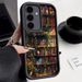 Flowery Bookshelf Painting Soft Case For Samsung Galaxy A55 A54 A53 A35 A14 A15 A16 A26 A36 A56 5G S24 S22 S25 Ultra S23FE Cover_voghion.com