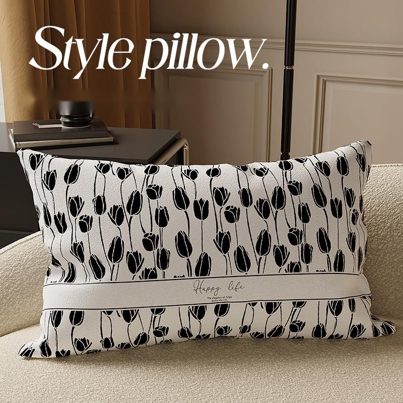Luxury Style Sofa Living Room High-end Decorative Car Office Cushion Long Strip Lumbar Pillow With Insert_voghion.com