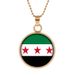 Collier avec nouveau drapeau syrien, sac tendance, porte-clés double face avec pierres précieuses_voghion.com