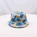 Double sided printed fisherman Korean version versatile sunshade basin hat_voghion.com