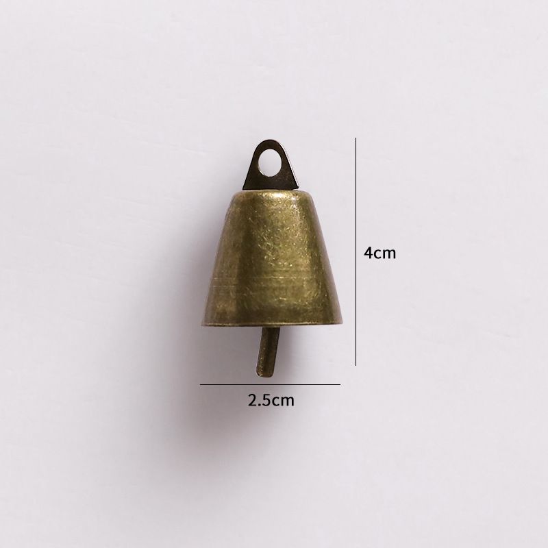 Vintage Christmas Bells Set - Handcrafted Brass Tree Ornaments With Classic Holiday Charm (2 Styles: Cone & Round)_voghion.com