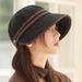 2025 New Korean Style Hat For Women, Autumn And Winter, High-end Feel, Warm Equestrian Hat, Wide Brim, Face Slimming,_voghion.com