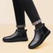 Baumwollschuhe, Herren-Samtschuhe, dicke Lederschuhe, wasserdichte Freizeitschuhe, Herren-High-Top-Schuhe für Senioren, Schneestiefel_voghion.com