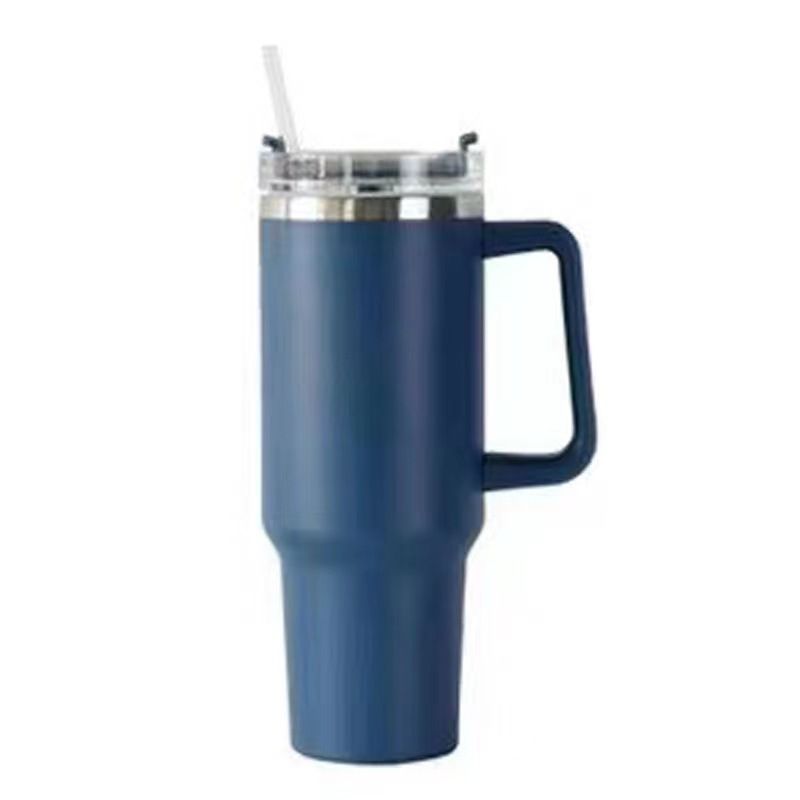 Tasse de voyage isotherme en acier inoxydable 304 avec poignée, garde la chaleur et le froid pendant 12 h, couvercle anti-fuite, base antidérapante_voghion.com