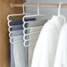 5-Tier Space-Saving Pants Hanger – Non-Slip Plastic Clips For Jeans, Trousers & Skirts – Foldable Closet Organizer_voghion.com
