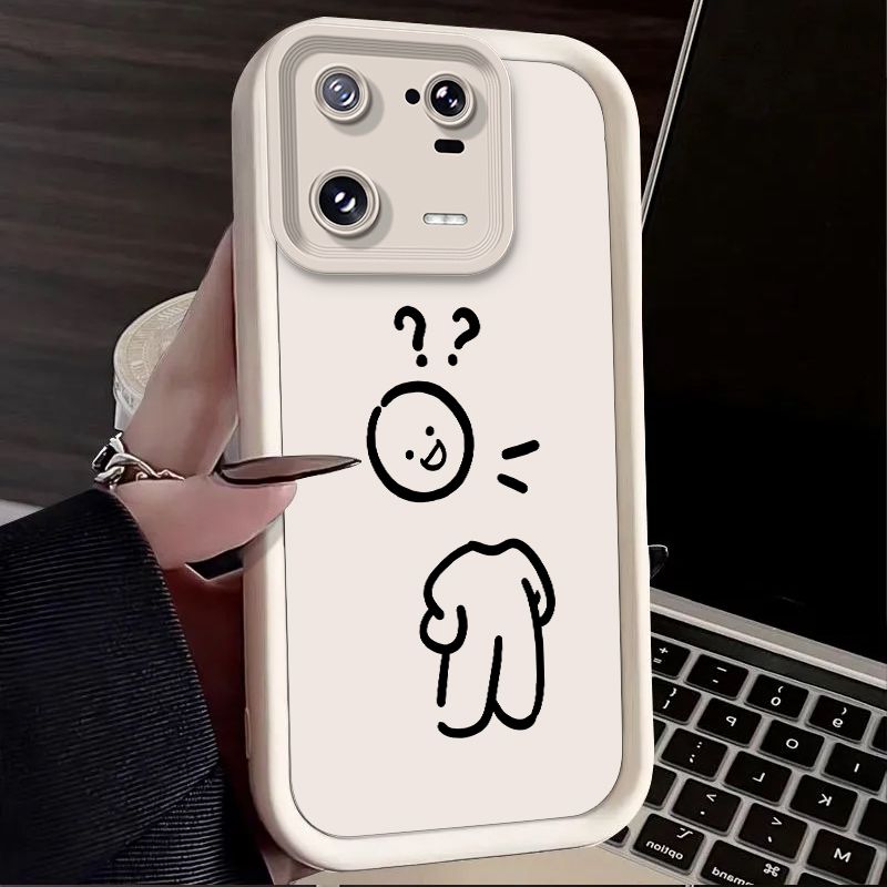 Lustige Kleine Leute Fall Für Xiaomi Mi 14 13 13T 12 12T 11 11T Pro Lite 12X 12S POCO F6 F5 X5 X3 NFC Weiche Silikon Abdeckung Funda_voghion.com