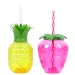 Plastikbecher Tasse Thermische Party Ananas Erdbeere Wasserflasche Trinkgläser Mit Stroh Für Großhandel Party Sommer_voghion.com