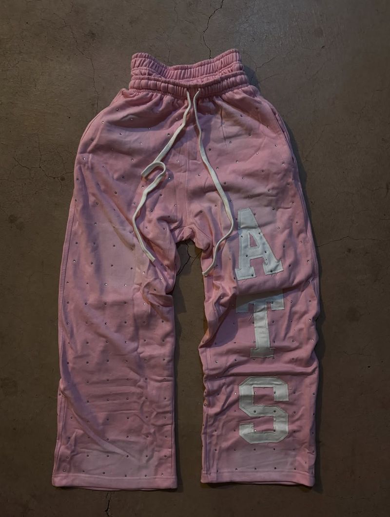Dual-Waist Street Pants - High Hip-Hop Joggers With Drawstring & Graphic Patch, Loose Fit Unisex (Black/Grey/Red/Pink) S-4XL​_voghion.com