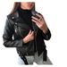 Women's Top Autumn Short Spring PU Motorcycle Jacket Slimming Slim Winter Leather Jacket_voghion.com