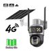 QL16 4G HD Bullet Solar Powered Low Power Consumption 360 Panoramic Dual Lens WIFI Surveillance Camera_voghion.com