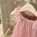 Kinderkleidung Rosa Fee Kleid Sommer Baby Süße Prinzessin Kleid Ärmellose Hosenträgerrock_voghion.com