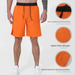 Running Sports Men Back Waist Zipper Phone Pocket Lightweight Quick Dry Breathable Fitness Training Casual Shorts_voghion.com