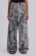 Vêtements pour femmes High Street Retro Camouflage Print Loose Straight Jeans_voghion.com