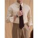 Abbigliamento da uomo, primavera e autunno, camicia a righe verticali di alta qualità, colletto a punta, camicia a maniche lunghe, antirughe, non stirabile_voghion.com