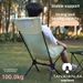 Klappbarer Moon Chair für Outdoor-Camping, Aluminiumlegierung, ultraleicht, tragbar, Angel-Regiestuhl, Strandstuhl, Campingstuhl mit hoher Rückenlehne_voghion.com