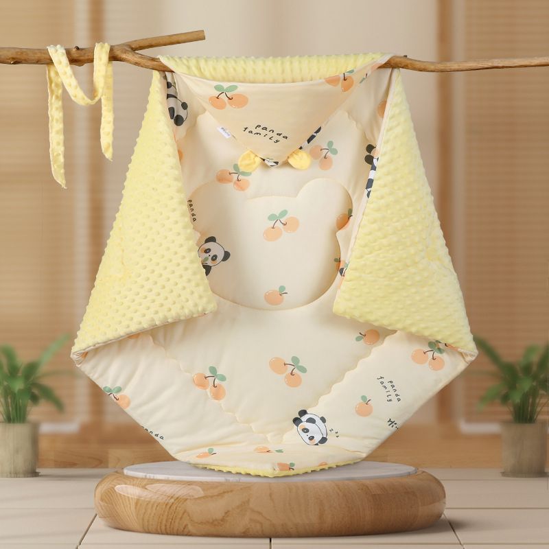 Edredón para bebé de clase A, bolsa de algodón puro, edredón individual para bebé, toalla de dibujos animados para envolver, manta para bebé, edredón pequeño para envolver_voghion.com