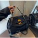 Vintage premium sense work commuter bag women 2025 fashion contrasting color large capacity shoulder tote bag_voghion.com