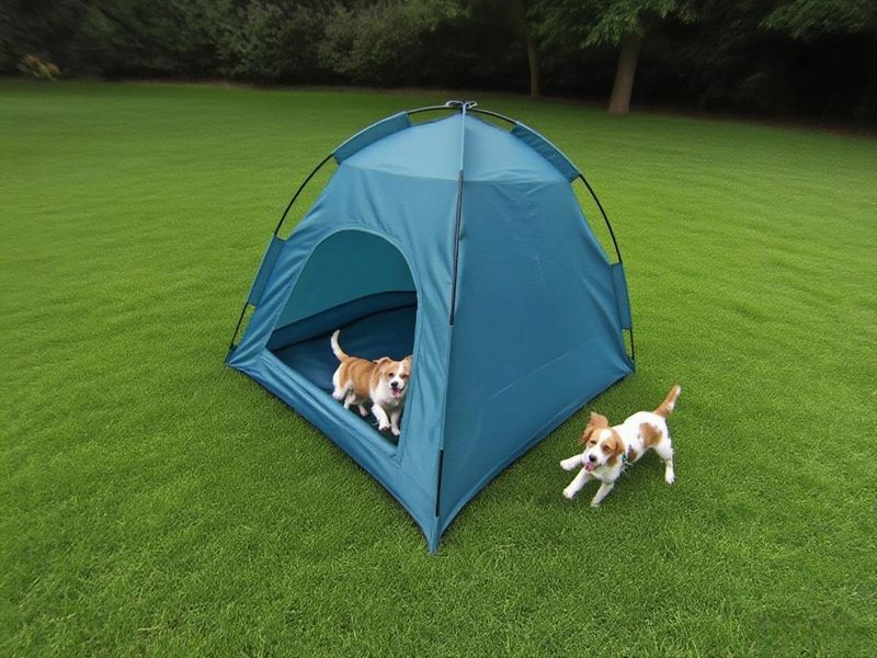 Pet Camping No-Set-Up Quick Automatic Carbon Fiber Oxford Cloth Waterproof Tent Outdoor Dog House_voghion.com