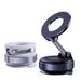 360° Rotating Car Phone Holder - Super Strong Vacuum Suction & Magnetic Mount, Universal Foldable Windshield Stand (Black/White)_voghion.com