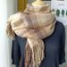 Unisex Small plaid simple tassel scarf bib women's winter warm shawl_voghion.com