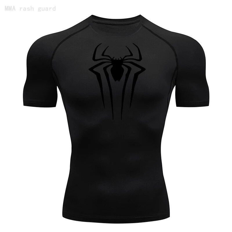 Nouveau t-shirt d'été à manches courtes pour homme, respirant, à séchage rapide, pour le sport, la musculation, le survêtement et la compression_voghion.com