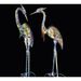 92cm Red-crowned Crane Iridescent Glowing Creative Chinese Garden Atmosphere Decoration Ornament_voghion.com