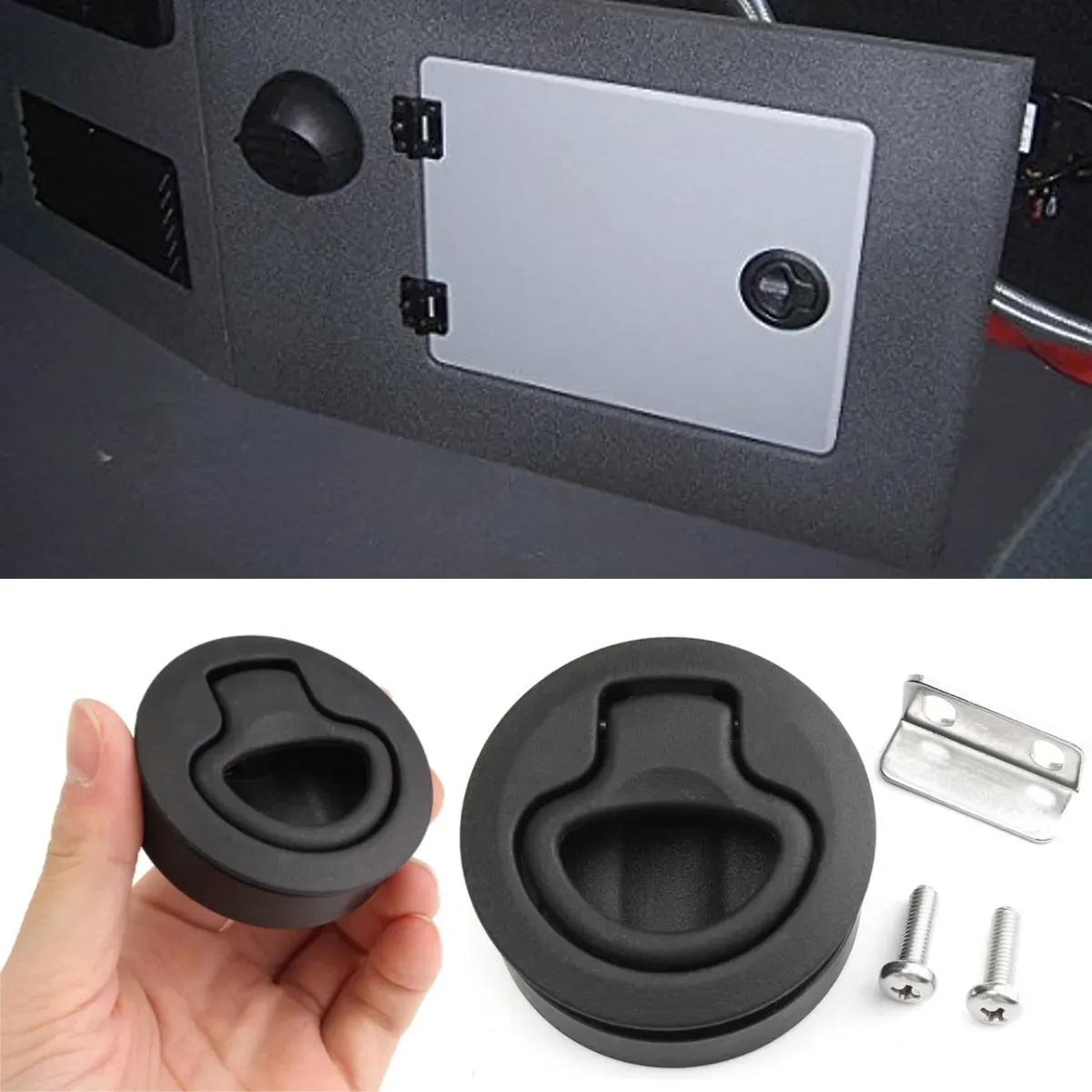 Boot Plactic Slam Hatch Runde Pull Latch 1/2''Door für M1-63 RV_voghion.com