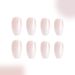 Short glossy short T gradient blooming simple all-match daily nude color gradient wear manicure European and American Foreign Trade 24 pieces_voghion.com