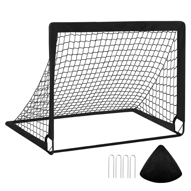 Tragbares Fußballtor für Kinder, 1,2 x 0,9 m, faltbar, für das Training am Strand, für den Außenbereich_voghion.com