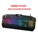 Tastiera per computer touch meccanica cablata personalizzata da 114 tasti del 2025, supporta retroilluminazione RGB senza conflitti a 25 tasti_voghion.com