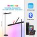 Lampada da terra pieghevole Fantasy Color RGBW Bluetooth Lampada da terra luminosa bifacciale con rotazione e regolazione dell'altezza_voghion.com