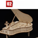 Strumento musicale fai da te, assemblaggio di pianoforti per bambini, arpa, carillon a manovella, puzzle 3D in legno_voghion.com