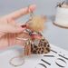 Portachiavi con ciondolo in peluche personalizzato per borsa da donna, con stampa leopardata creativa in crine di cavallo, autunno e inverno_voghion.com