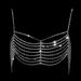 hot fashion accessories women's multi-layer rhinestone chest chain sexy bikini body chain chain_voghion.com
