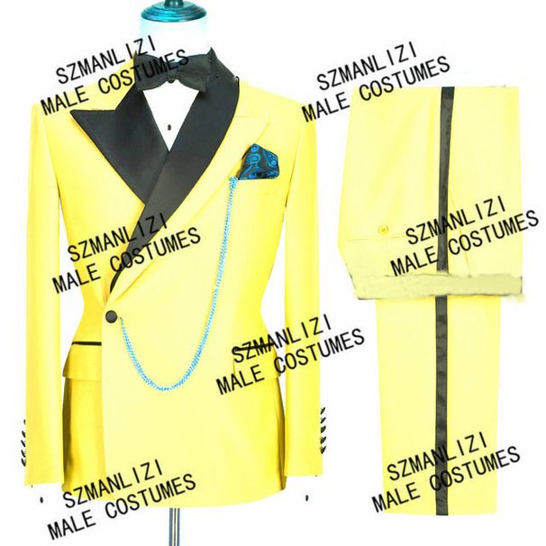 2024 Nuovo banchetto nuziale in due pezzi Sposo Best Man Set completo da uomo Abito formale slim fit in edizione coreana_voghion.com