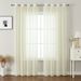 Transparente Voile-Vorhänge – halbtransparente Fenstervorhänge für Wohnzimmer und Schlafzimmer (lichtfilternd, weich fließend, verschiedene Größen und Farben, pflegeleicht)_voghion.com