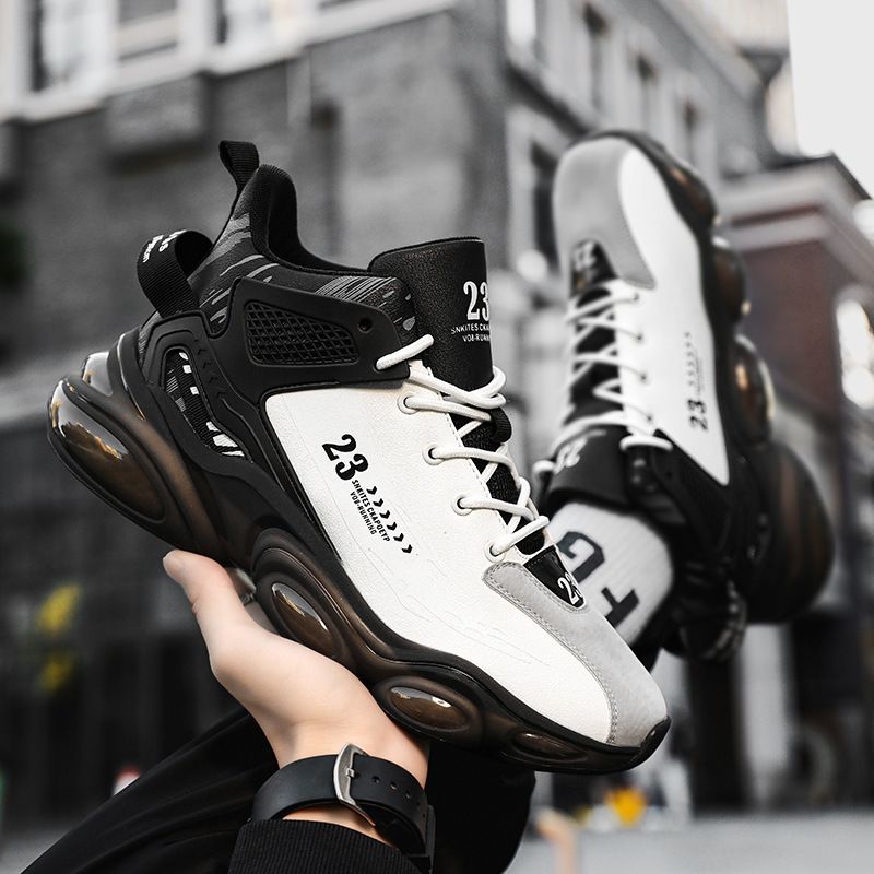 20253 New Style Youth High-top Basketball Running Popcorn Coconut Men's Shoes_voghion.com