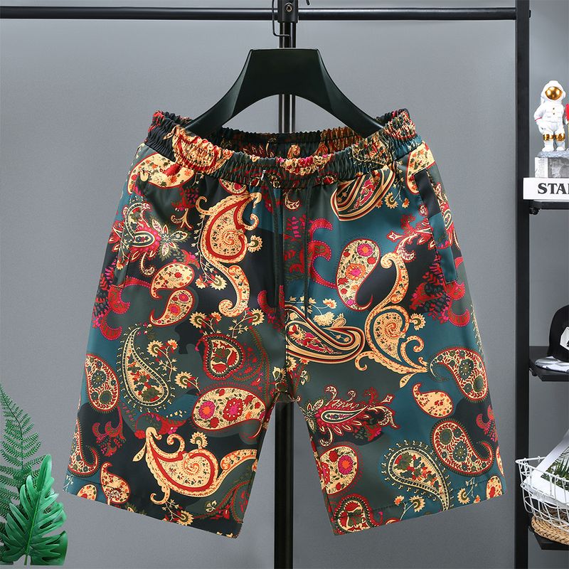 Abbigliamento da uomo Pantaloncini da uomo estivi in ​​seta di ghiaccio sportivi ad asciugatura rapida capispalla casual a cinque punti larghi pantaloni da spiaggia a cinque punti _voghion.com