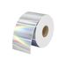 Etichette adesive rotonde olografiche - Etichette autoadesive termiche, impermeabili, color argento opaco per regali e imballaggi_voghion.com