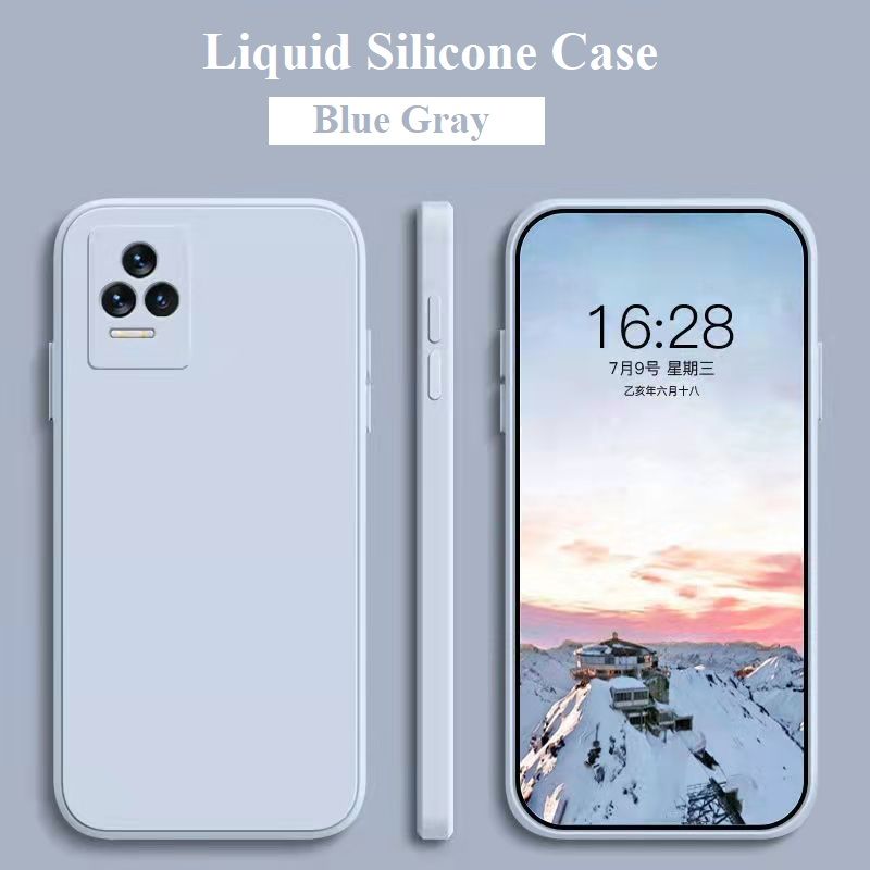 Pentru Xiaomi Redmi K50 Pro Gaming Edition Pure Color Straight Edge Husă pentru telefon din silicon lichid Lentile all-inclusive anti-cădere_voghion.com