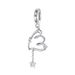 Twisted Heart Pendant Charm Sterling Silver Charm_voghion.com