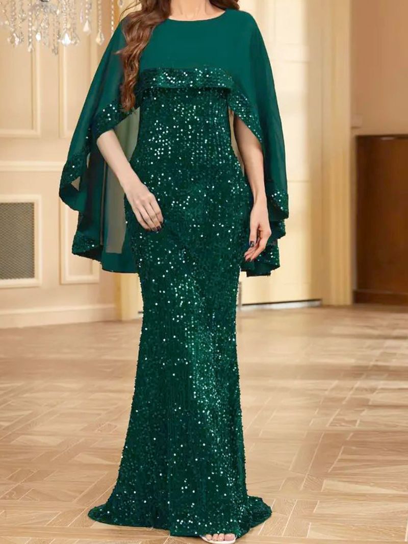 Sieviešu apģērbi Jauna gara kleita Temperament Socialite Ikgadējās sanāksmes vadītāja Aura Queen Sequin kleita_voghion.com