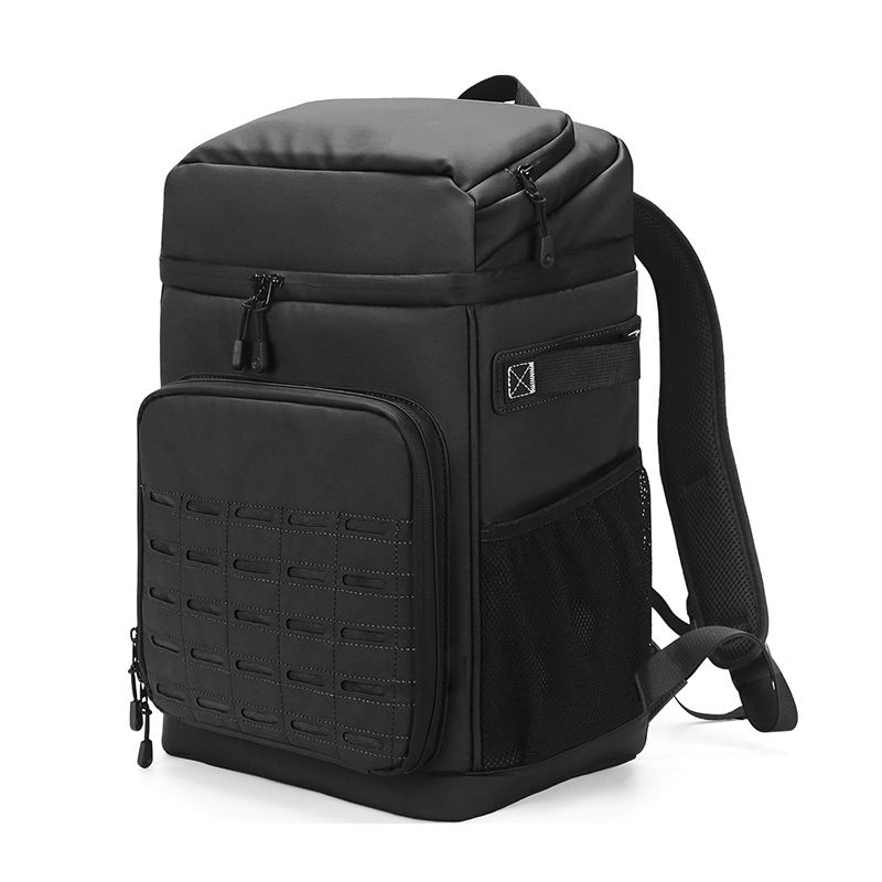 Compact Foldable Cooler Backpack - Insulated Lunch Bag For Work, Hiking & Picnics, Lightweight & Leak-Proof With Adjustable Straps (Black/Olive Green)_voghion.com