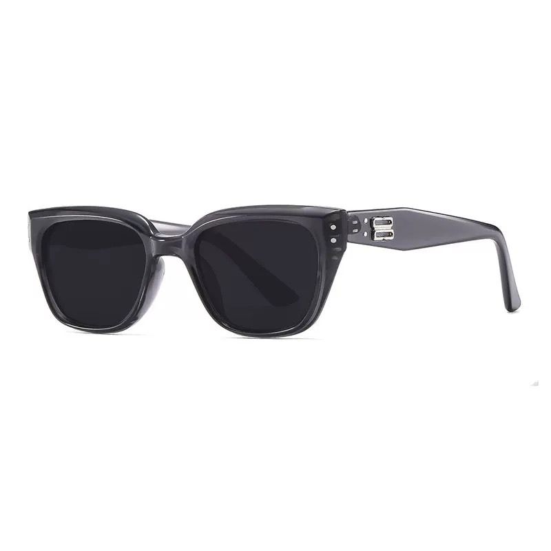 LazyZoom Western Style Cat Eye Make Your Look Smaller 2024 New Sunglasses High-Grade Men's And Women's UV Protection Square Round_voghion.com