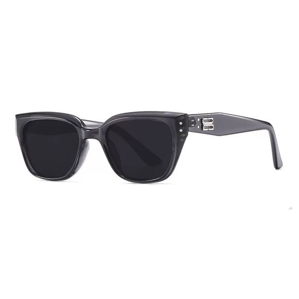 LazyZoom Western Style Cat Eye Make Your Look Smaller 2024 New Sunglasses High-Grade Men's And Women's UV Protection Square Round_voghion.com