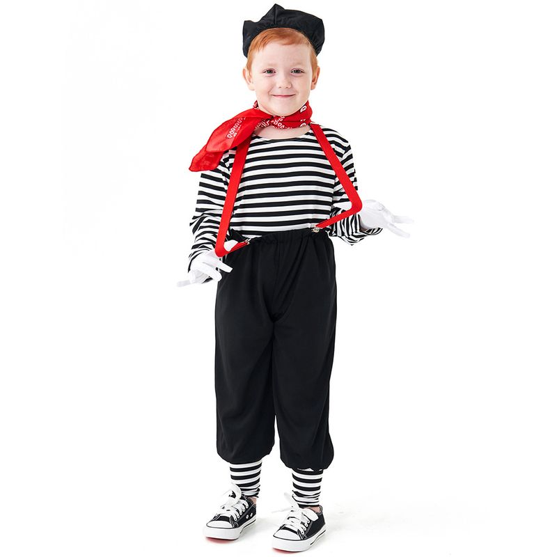Kostým klauna, herce a mima, vyvážený do Evropy a Spojených států amerických, herní kostým Halloween burleskní divadelní představení_voghion.com