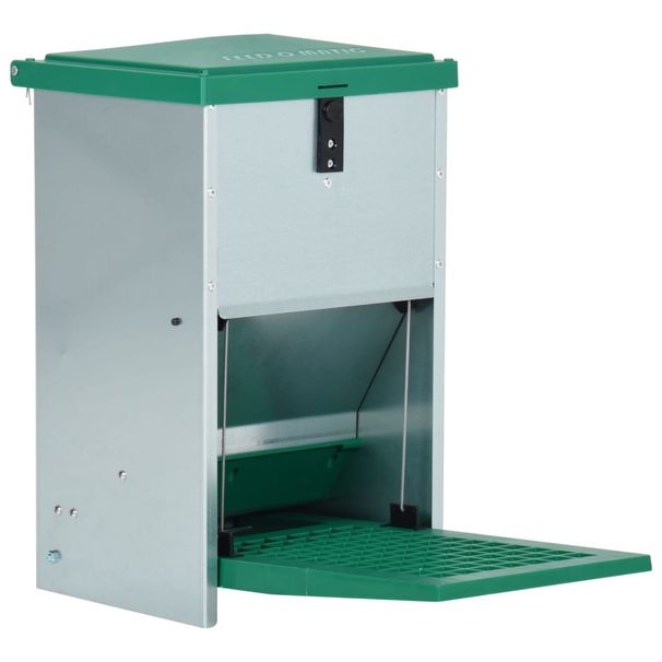 Feedomatic Automatic Poultry Feeder With Treadle Pet Feeder Multi Sizes VidaXL_voghion.com